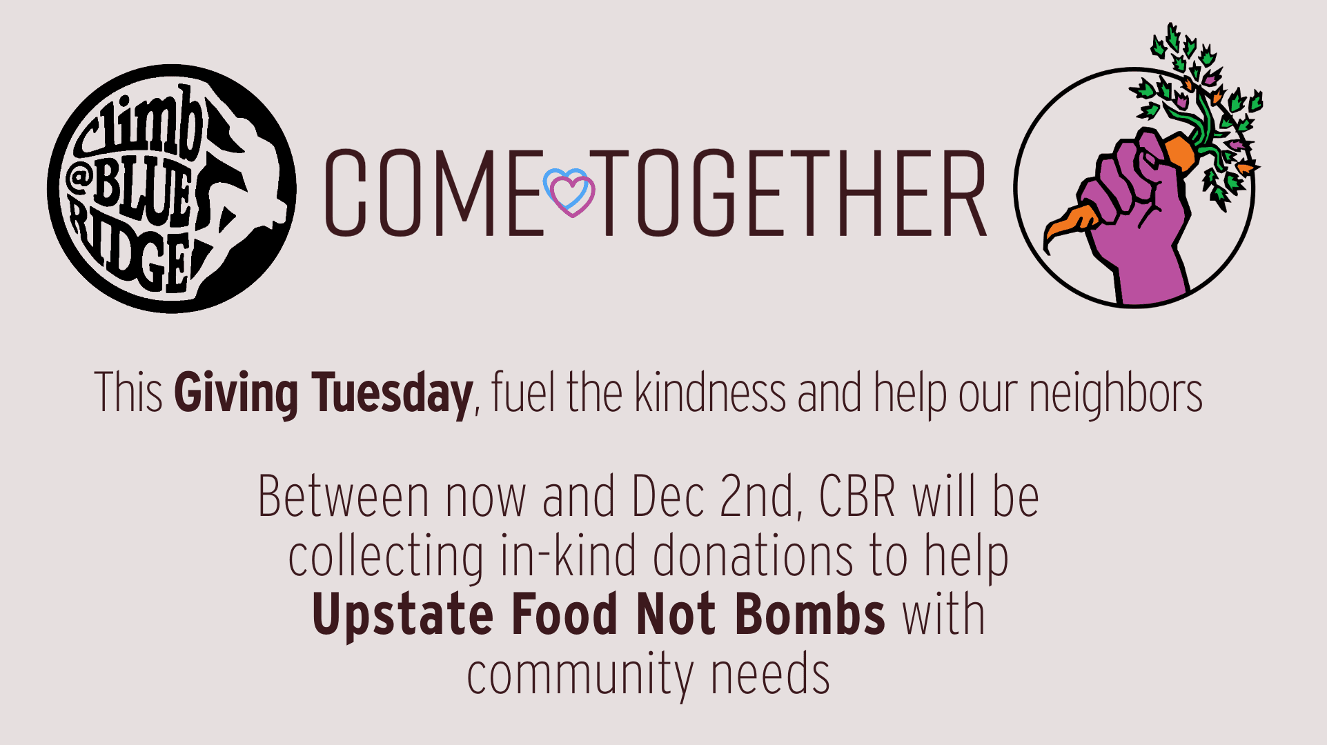 Promo graphic for Giving Tuesday