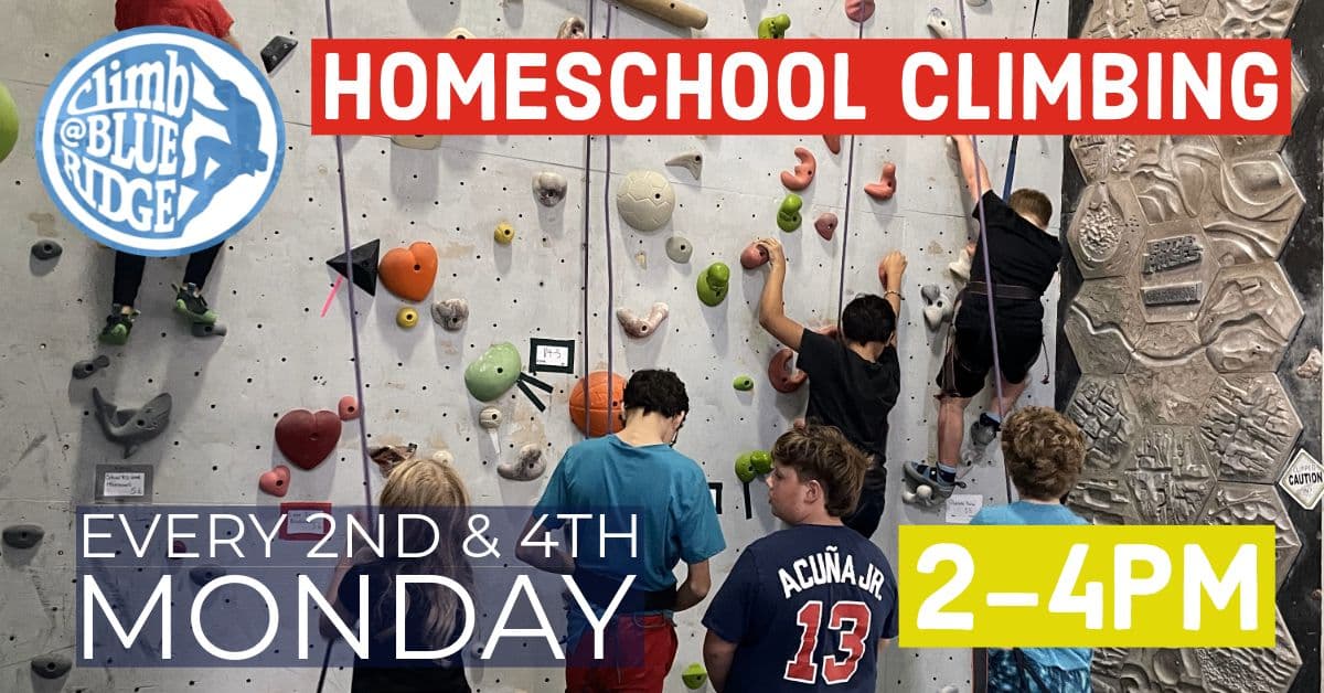 Promo graphic for Homeschool Climbing